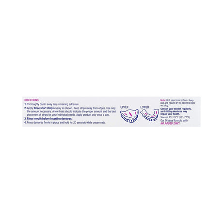 Denture Adhesive Cream Effergrip® Extra Strong Hold Mint Flavor - BeHope