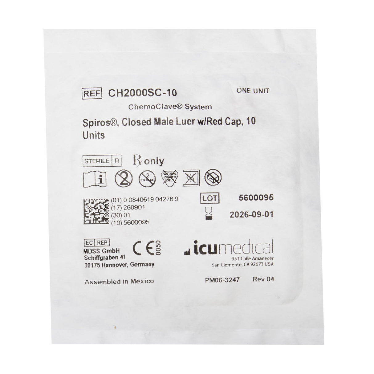 IV Connector Spiros® for Secure Infusion Therapy - BeHope