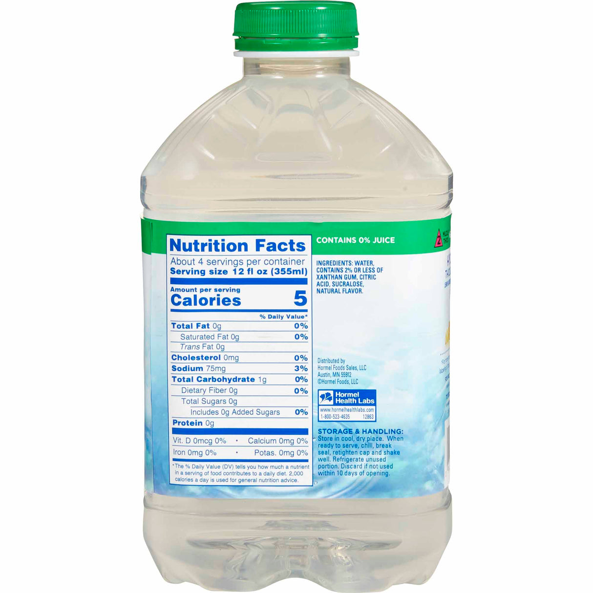 Thickened Water Thick & Easy® Hydrolyte® 46 oz. Bottle Lemon Flavor Liquid IDDSI Level 2 Mildly Thick - BeHope