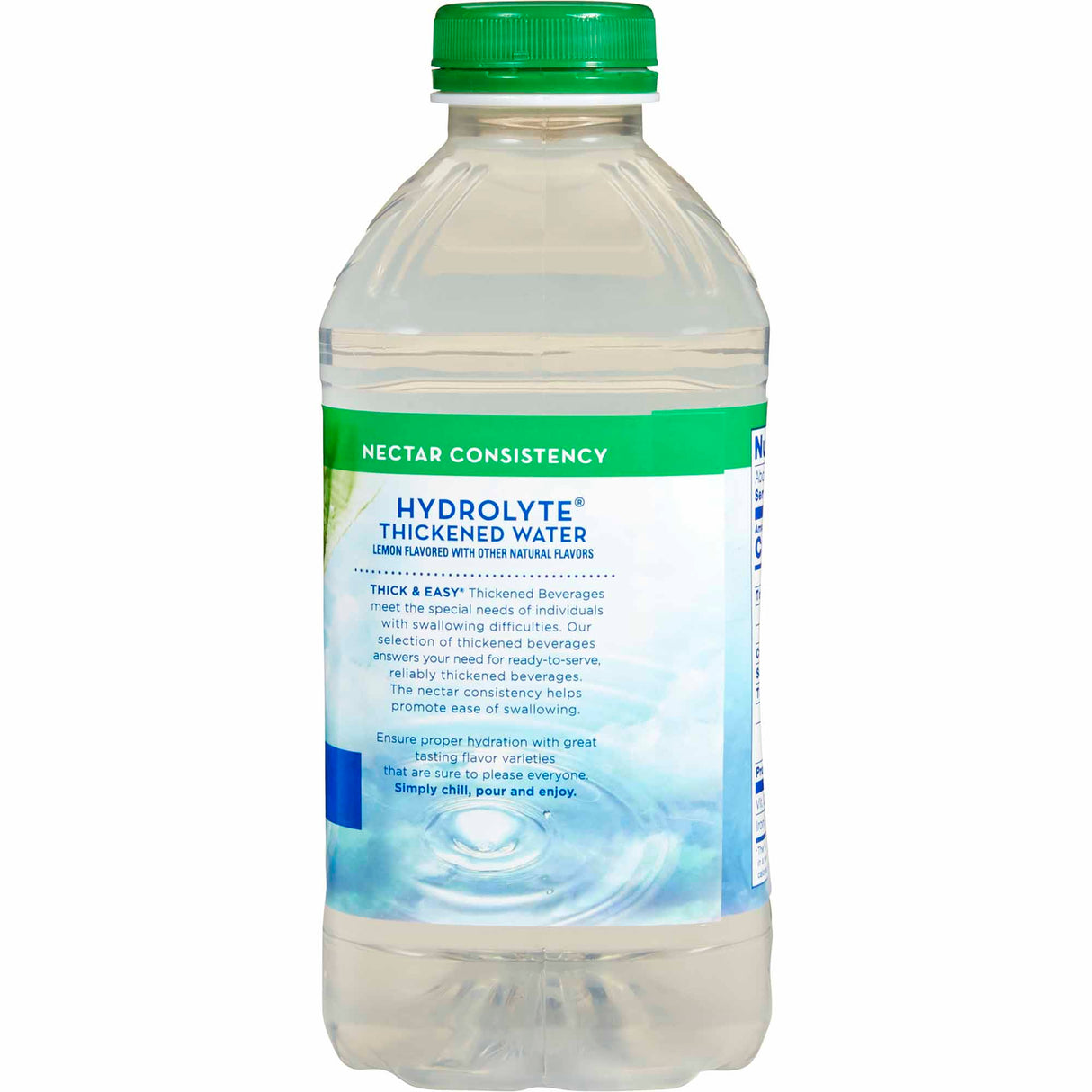 Thickened Water Thick & Easy® Hydrolyte® 46 oz. Bottle Lemon Flavor Liquid IDDSI Level 2 Mildly Thick - BeHope