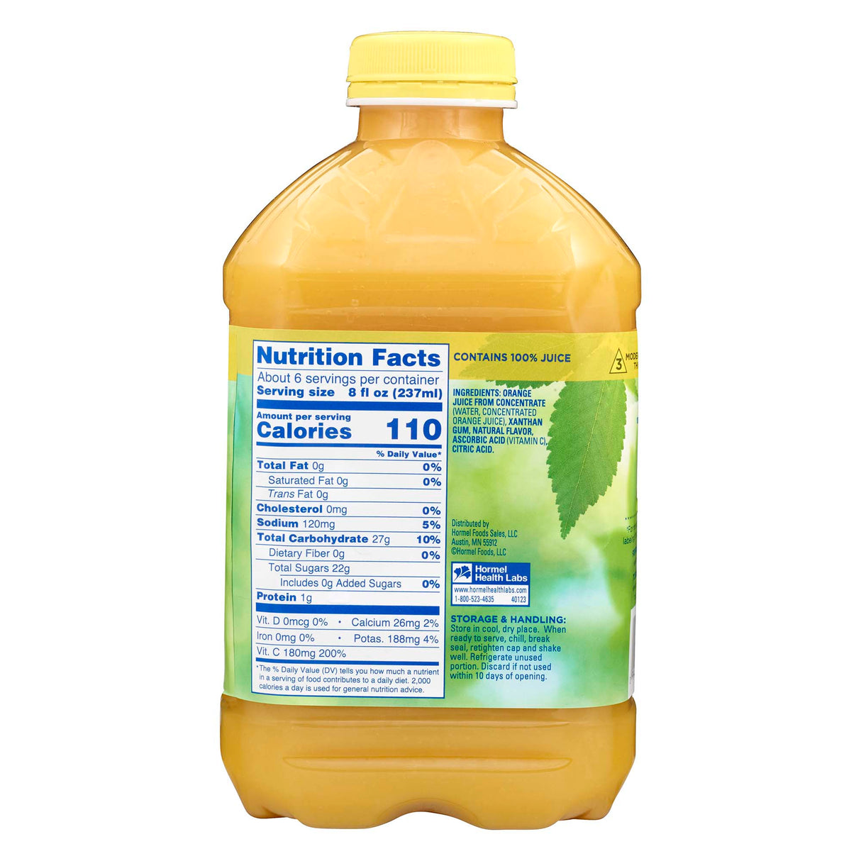 Thickened Beverage Thick & Easy® 46 oz. Bottle Orange Flavor Liquid IDDSI Level 3 Moderately Thick/Liquidized - BeHope