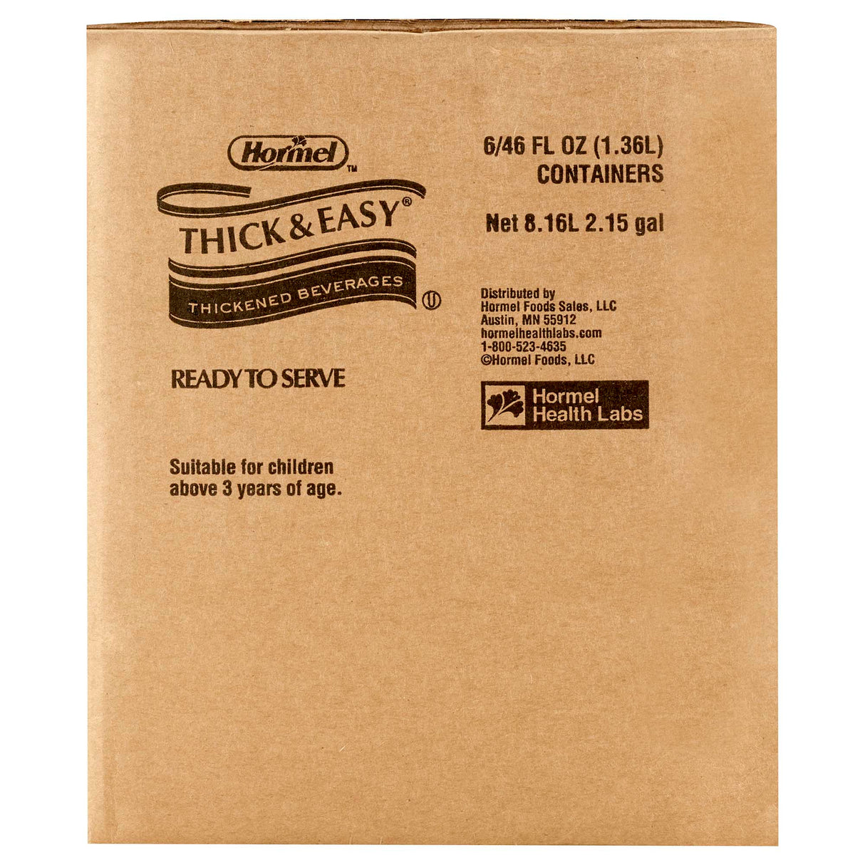 Thickened Beverage Thick & Easy® 46 oz. Bottle Orange Flavor Liquid IDDSI Level 3 Moderately Thick/Liquidized - BeHope