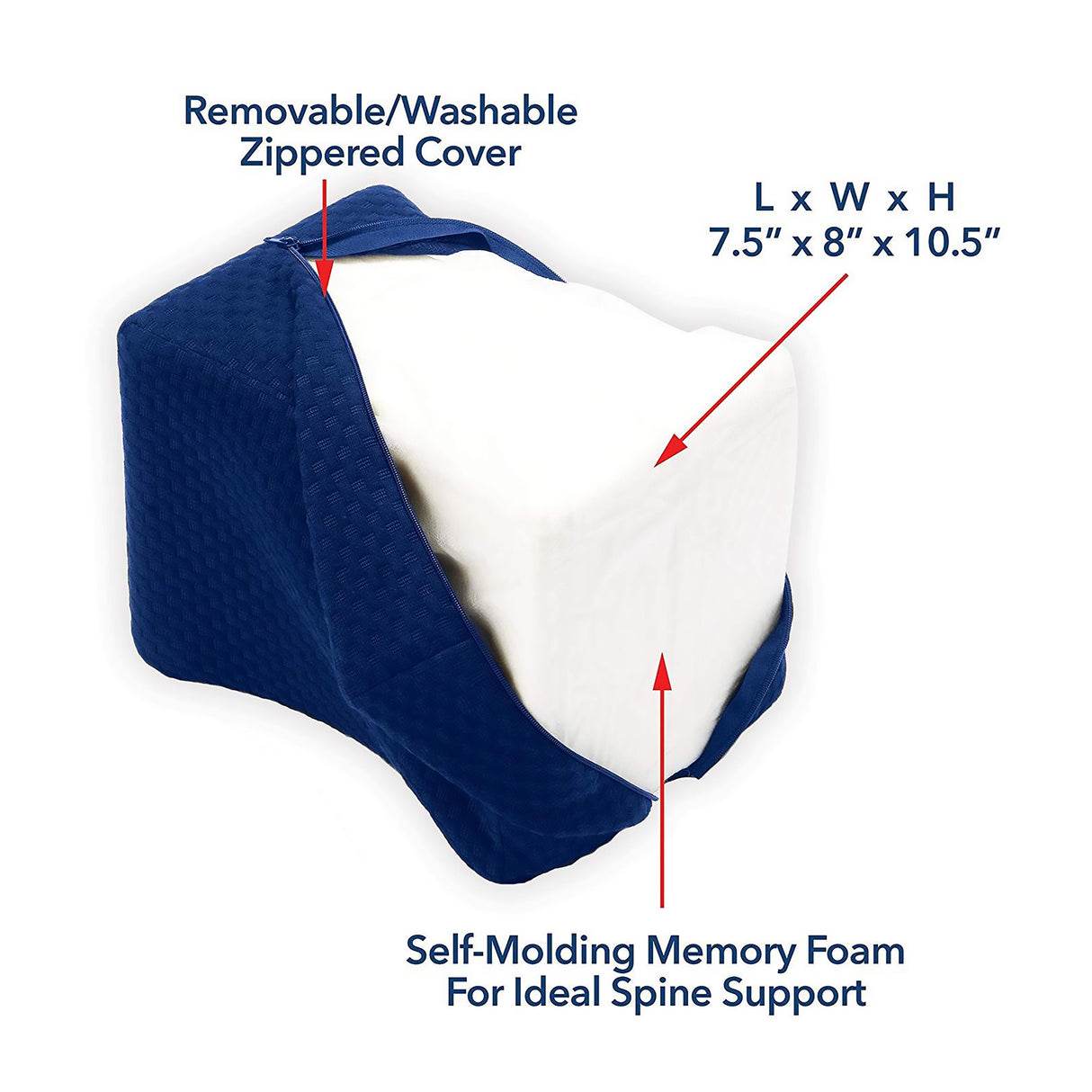 Knee Abduction Cushion Carex Memory Foam for Leg and Back Pain Relief - BeHope