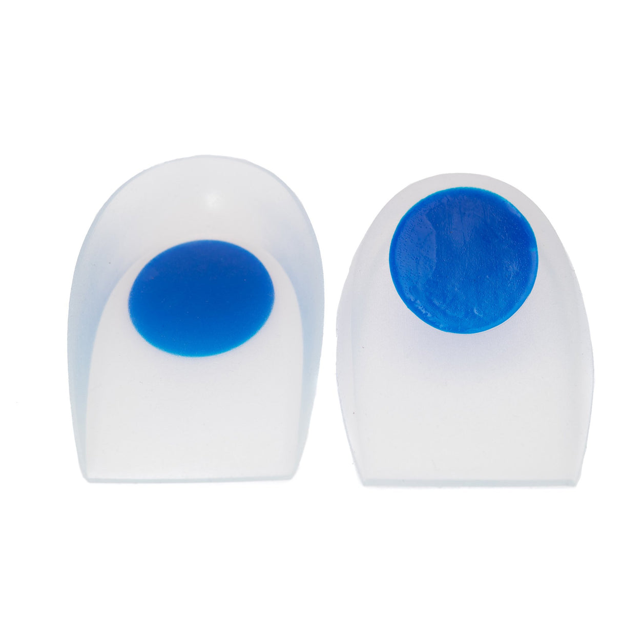 Heel Cup McKesson U-Shaped Silicone Female 5-1/2 to 9-1/2 / Male 5 to 9 Blue / Clear - BeHope