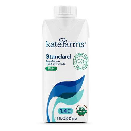 Oral Supplement Kate Farms Standard 1.4 Plain Flavor Liquid 11 oz. Carton - BeHope