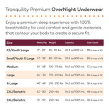 Unisex Adult Absorbent Underwear Tranquility® Premium OverNight™ Pull On with Tear Away Seams 2X-Large Disposable Heavy Absorbency - BeHope