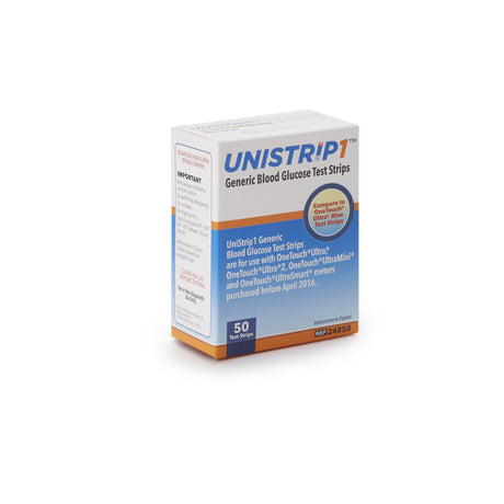 Blood Glucose Test Strips Unistrip™ 50 Strips per Pack - BeHope