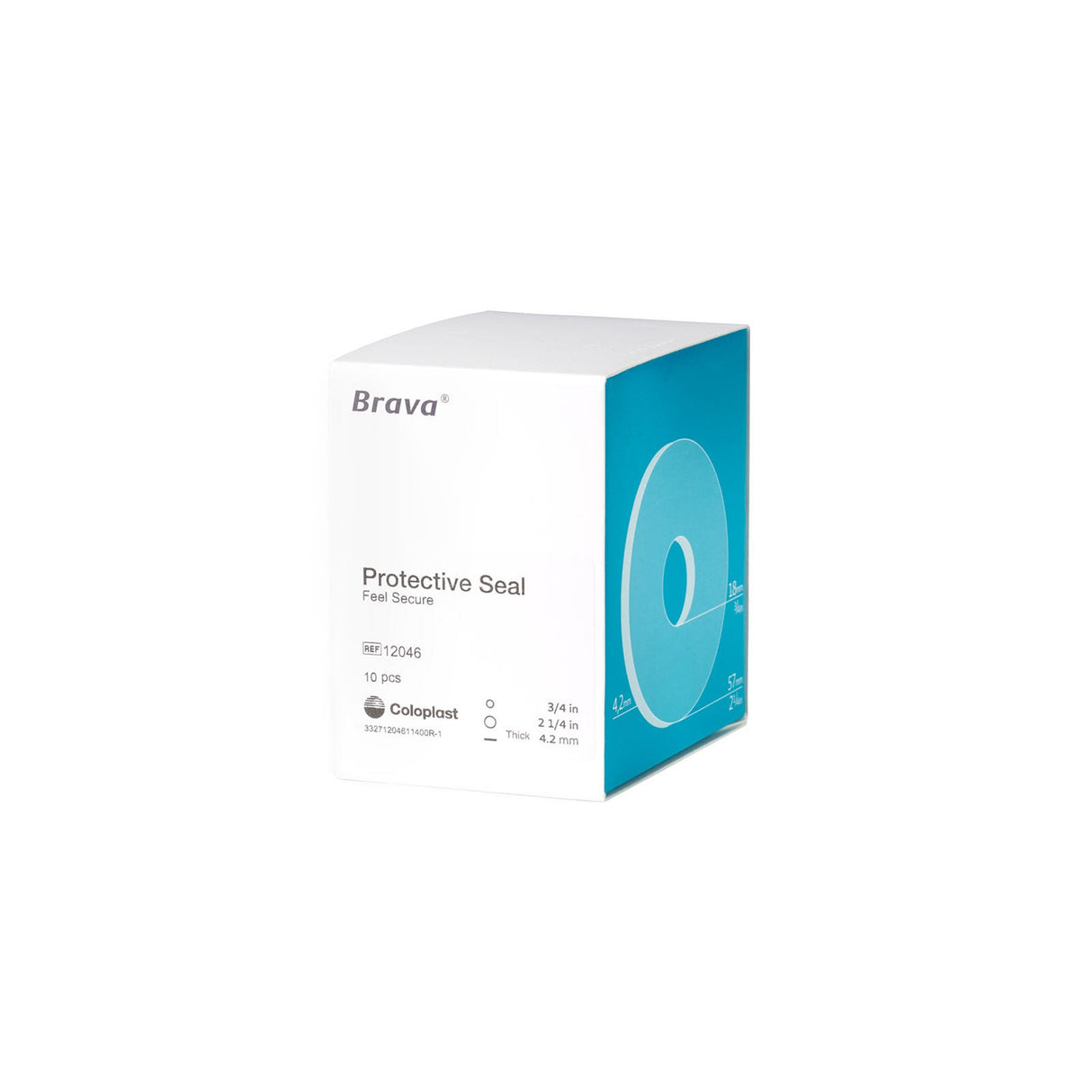 Ostomy Seal Brava® Thick 3/4 Inch (18mm) Stoma 2-1/4 Inch (57 mm) 4.2mm Thick - BeHope