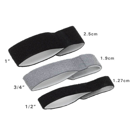 Finger Wrap Splint 3pp Buddy Loops Adult One Size Fits Most Hook and Loop Strap Closure Finger Gray