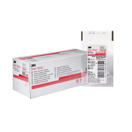 Skin Closure Strip Steri-Strip™ 1/4 X 3 Inch Nonwoven Material Flexible Strip Tan - BeHope