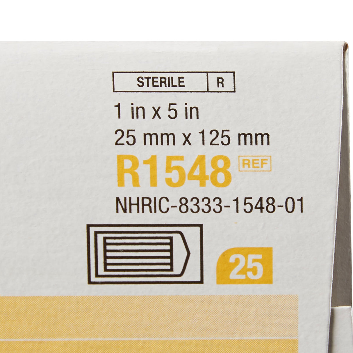 Skin Closure Strip Steri-Strip™ 1 X 5 Inch Nonwoven Material Reinforced Strip White - BeHope