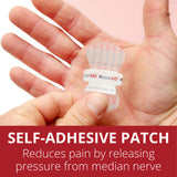 Hand-Based Carpal Tunnel Support Carpal AID® Patch Plastic Left or Right Hand Clear One Size Fits Most - BeHope