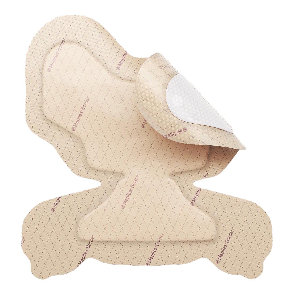 Foam Dressing Mepilex® Border Heel 8-3/5 X 9 Inch With Border Film Backing Silicone Adhesive Heel Sterile - BeHope