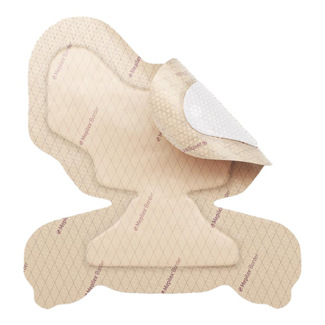 Foam Dressing Mepilex® Border Heel 8-3/5 X 9 Inch With Border Film Backing Silicone Adhesive Heel Sterile - BeHope
