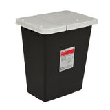 RCRA Waste Container SharpSafety™ Black Base 26 H X 12-3/4 D X 18-1/4 W Inch Horizontal Entry 18 Gallon - BeHope