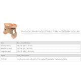 Rigid Cervical Collar Ossur® Philadelphia® Preformed Adult One Size Fits Most Two-Piece / Trachea Opening Adjustable Height 10 to 19 Inch Neck Circumference - BeHope