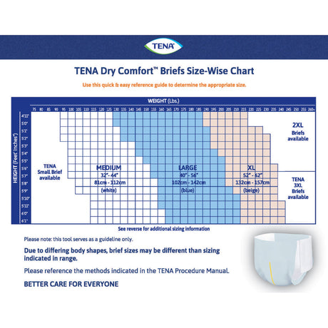 Unisex Adult Incontinence Brief TENA Dry Comfort Large Disposable Moderate Absorbency