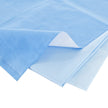 QUICK CHECK* H300 Sterilization Wrap White / Blue 40 X 40 Inch Dual Layer SMS Polypropylene Steam / EO Gas / Hydrogen Peroxide - BeHope