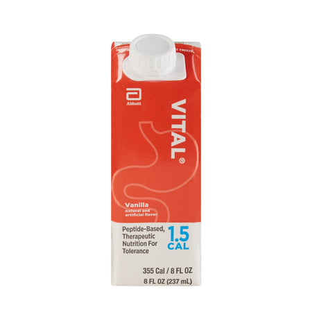 Oral Supplement Vital® 1.5 Cal Vanilla Flavor Liquid 8 oz. Reclosable Carton - BeHope