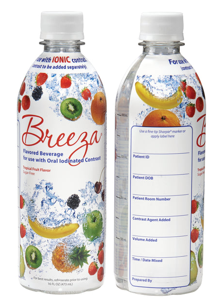 Contrast Media Suspending Vehicle Breeza 16 oz. Tropical Flavor - BeHope