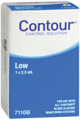 Blood Glucose Control Solution Contour® 2.5 mL Low Level - BeHope