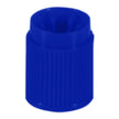 Tube Closure HDPE Screw Cap Blue 13 mm Diameter For 13 X 75 mm Tubes - BeHope