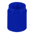 Tube Closure HDPE Screw Cap Blue 13 mm Diameter For 13 X 75 mm Tubes - BeHope