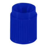 Tube Closure HDPE Screw Cap Blue 13 mm Diameter For 13 X 75 mm Tubes - BeHope