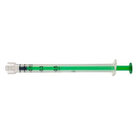 Epinephrine Syringe SnapMedical™ 0.5 mL Luer Lock Tip Without Safety - BeHope