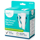 Breast Milk Storage Bag Adapter Evenflo Advanced For Evenflo Advanced Breast Pumps and Most Other Standard Neck Breast Pump Brands - BeHope
