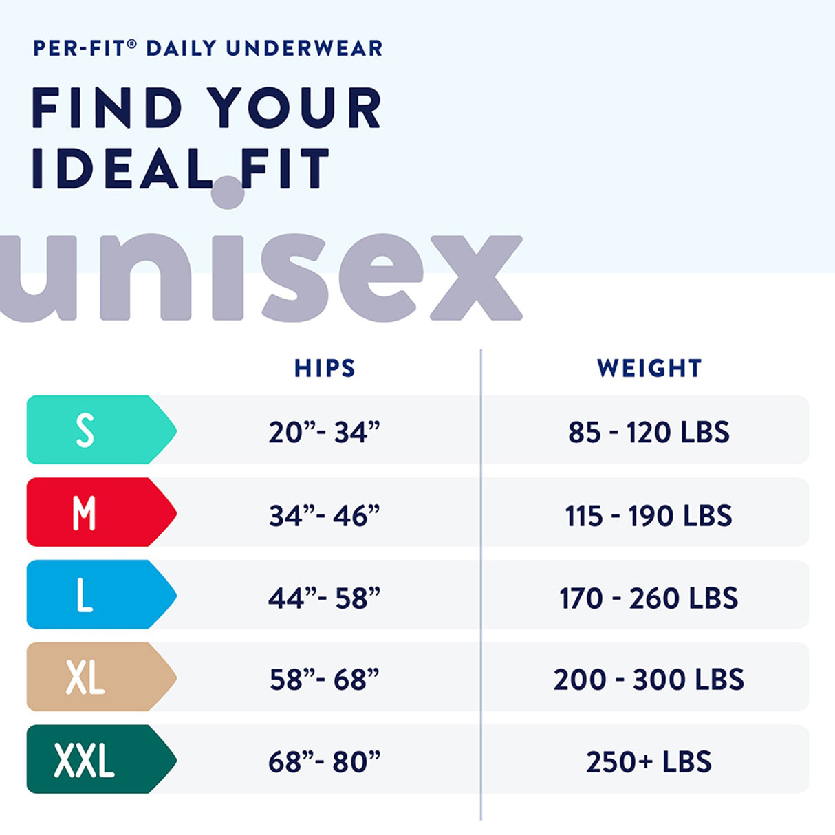 Unisex Adult Absorbent Underwear Prevail® Per-Fit® Extra Pull On with Tear Away Seams 2X-Large Disposable Heavy Absorbency - BeHope