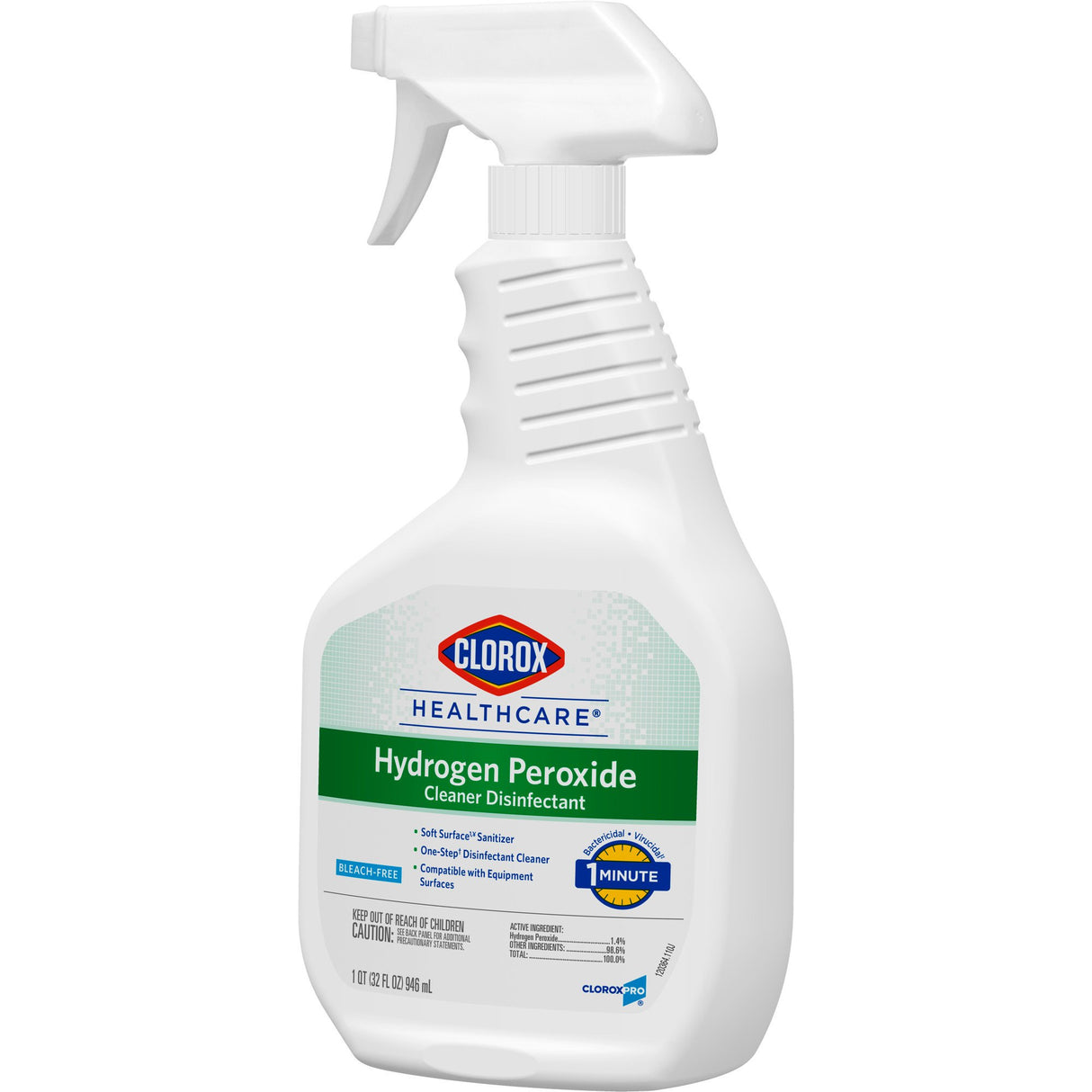 Surface Disinfectant Cleaner Clorox Healthcare® Peroxide Based Trigger Spray Liquid 32 oz. Bottle Unscented NonSterile - BeHope