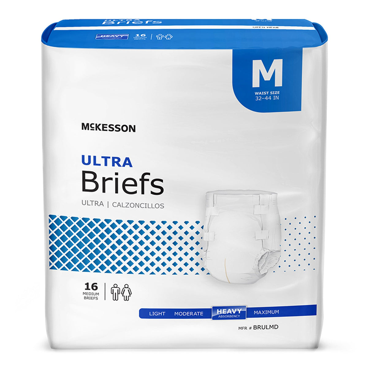 Incontinence Brief Mckesson Ultra Adult Unisex Disposable Heavy Absorbency - BeHope