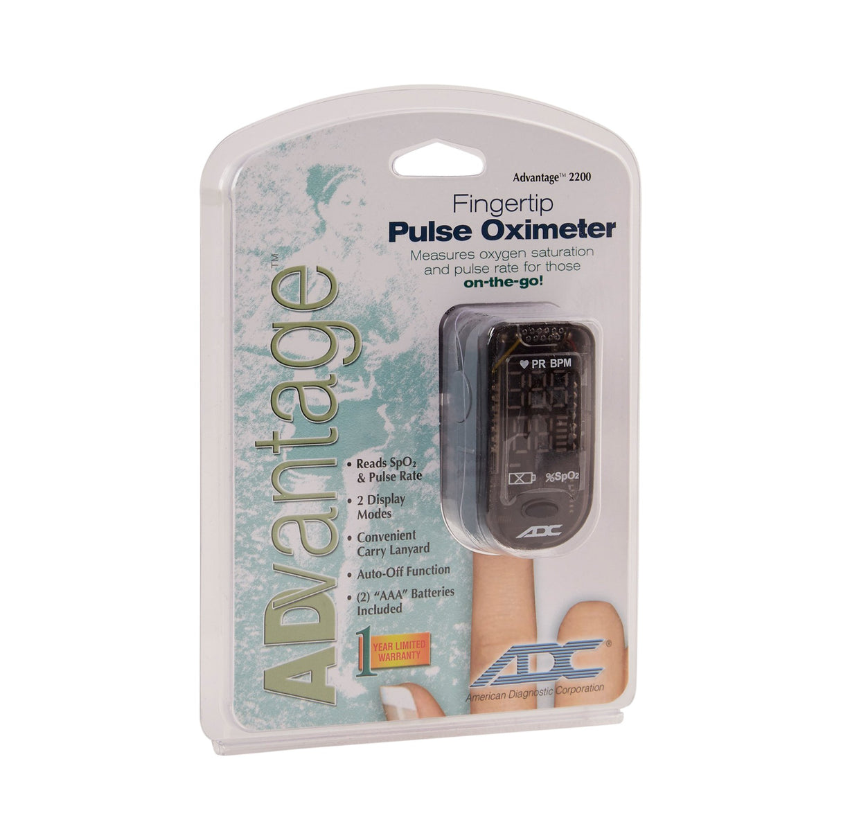 Fingertip Pulse Oximeter Advantage™ 2200 Adult - BeHope