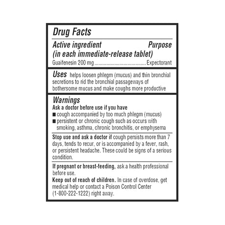 Cold and Cough Relief Major® 200 mg Strength Tablet 100 per Bottle - BeHope