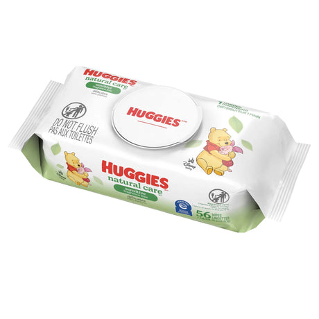 Baby Wipes Huggies® Natural Care® Sensitive Unscented Plant Based Hypoallergenic - BeHope