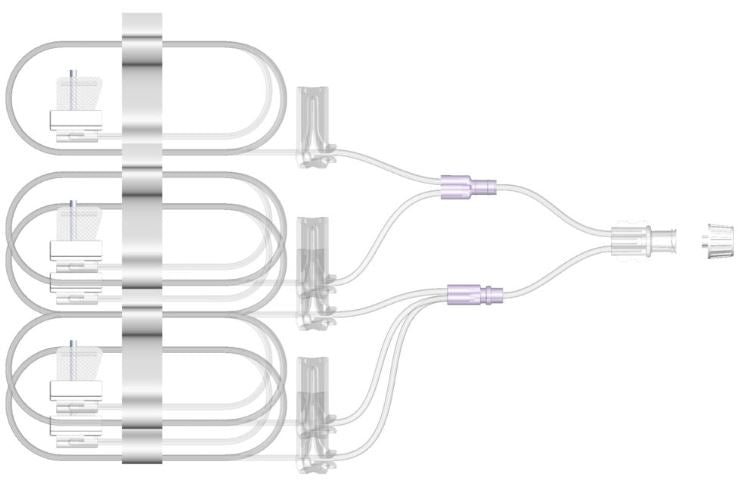 Subcutaneous Infusion Set SAF-Q™ 27 Gauge X 5 9 mm 36 Inch Tubing Without Port - BeHope