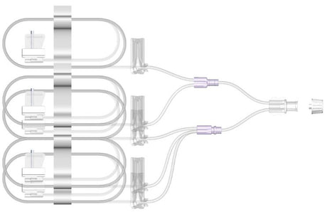 Subcutaneous Infusion Set SAF-Q™ 27 Gauge X 5 9 mm 36 Inch Tubing Without Port - BeHope