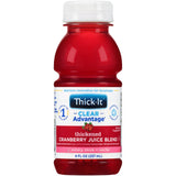 Thickened Beverage Thick-It® Clear Advantage® 8 oz. Bottle Cranberry Flavor Liquid IDDSI Level 2 Mildly Thick - BeHope