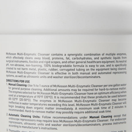 Mckesson Multi-Enzymatic Instrument Cleanser Detergent - BeHope