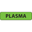 Drug Label MedVision® Anesthesia Label Plasma Fluorescent Green 5/16 X 1-1/4 Inch - BeHope