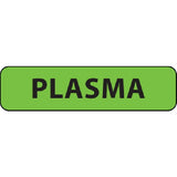 Drug Label MedVision® Anesthesia Label Plasma Fluorescent Green 5/16 X 1-1/4 Inch - BeHope