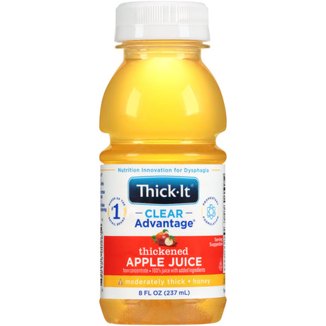 Thickened Beverage Thick-It® Clear Advantage® 8 oz. Bottle Apple Flavor Liquid IDDSI Level 3 Moderately Thick/Liquidized - BeHope