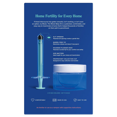 At-Home Insemination Kit Mosie Baby Barrel-free Tip - BeHope