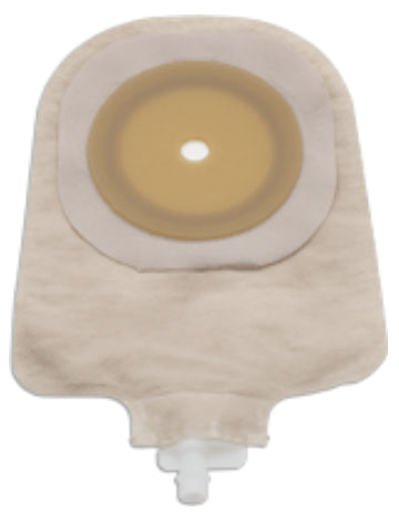 Urostomy Pouch One-Piece System 9 Inch Length Flat, Pre-Cut 1-1/2 Inch Stoma - BeHope