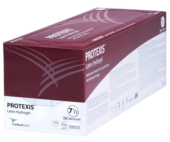 Surgical Glove Protexis™ Latex Hydrogel Size 7.5 Sterile Latex Standard Cuff Length Smooth Translucent Yellow Not Chemo Approved - BeHope