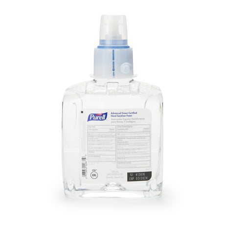Hand Sanitizer Purell® Advanced Green Certified 1,200 mL Ethyl Alcohol Foaming Dispenser Refill Bottle - BeHope