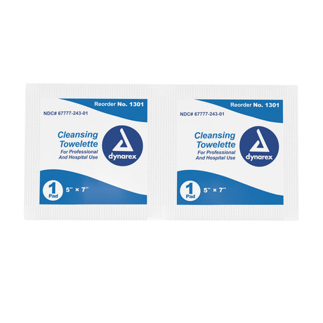 Antiseptic Skin Towelette Dynarex® Individual Packet Scented 100 Count - BeHope