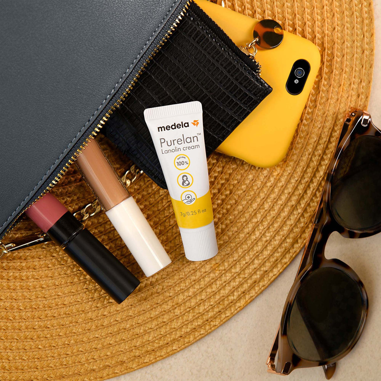 Hand and Body Moisturizer Purelan™ 0.25 oz. Tube Unscented Cream - BeHope