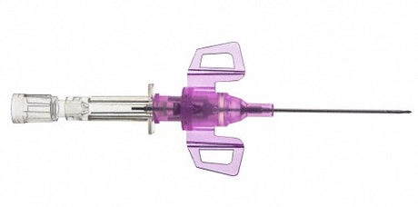 Closed IV Catheter Introcan Safety® 3 20 Gauge 1-1/4 Inch Polyurethane Winged Hub Blood Control Passive Safety - BeHope